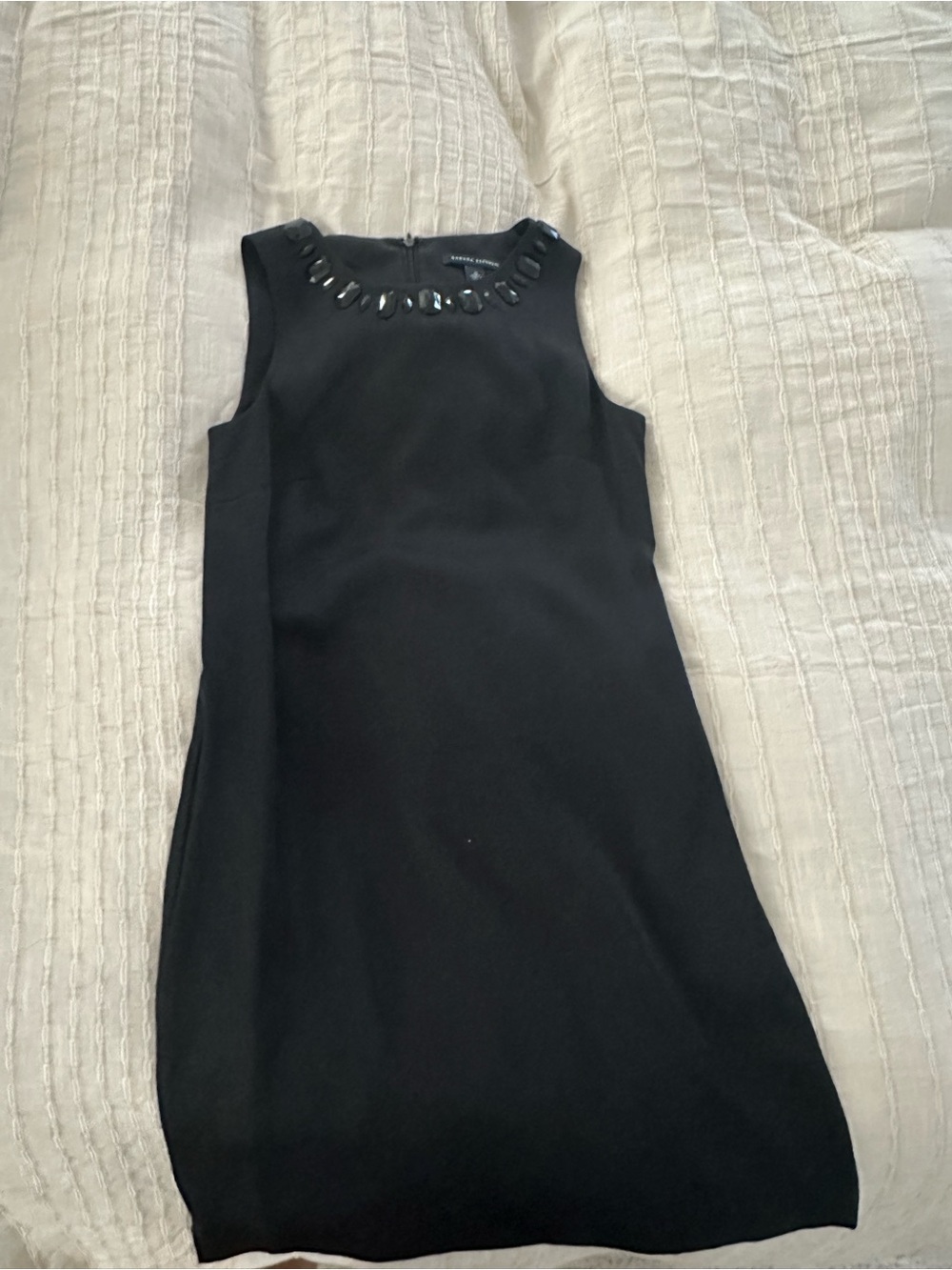Banana Republic Embellished Black Shift Dress
